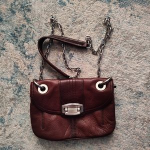 Small brown leather should bag